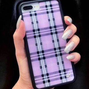 Wildflower Lavender Plaid iPhone 6+/ 7+/ 8+ case